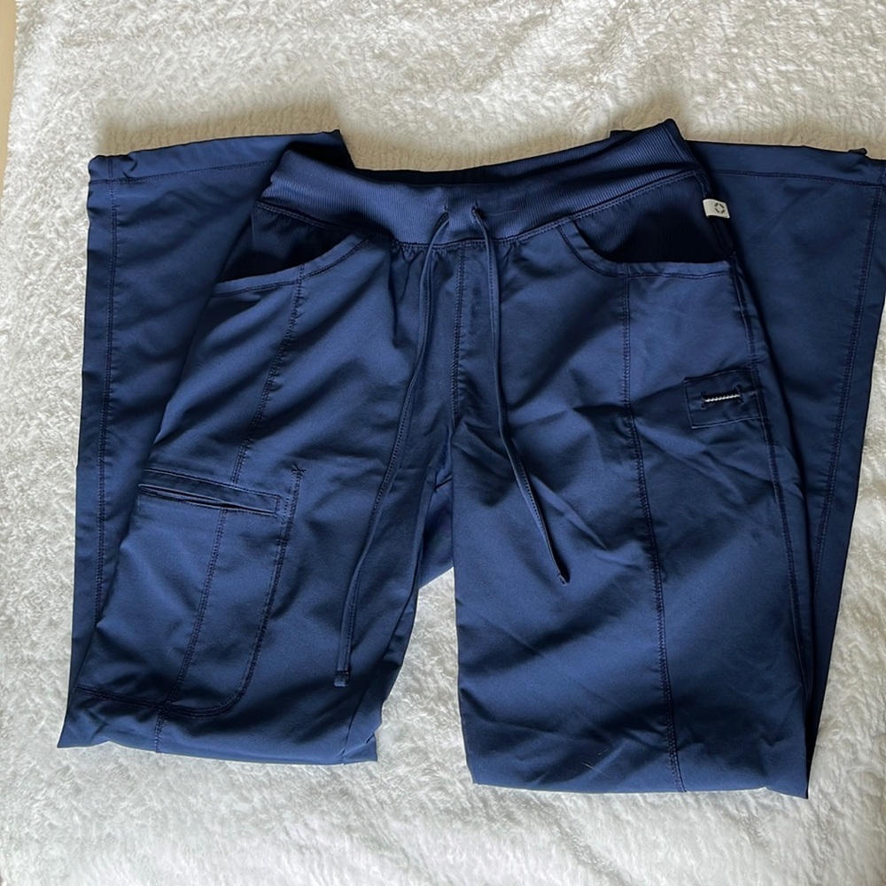 Cherokee Infinity Straight Leg Drawstring Cargo Scrub Pants